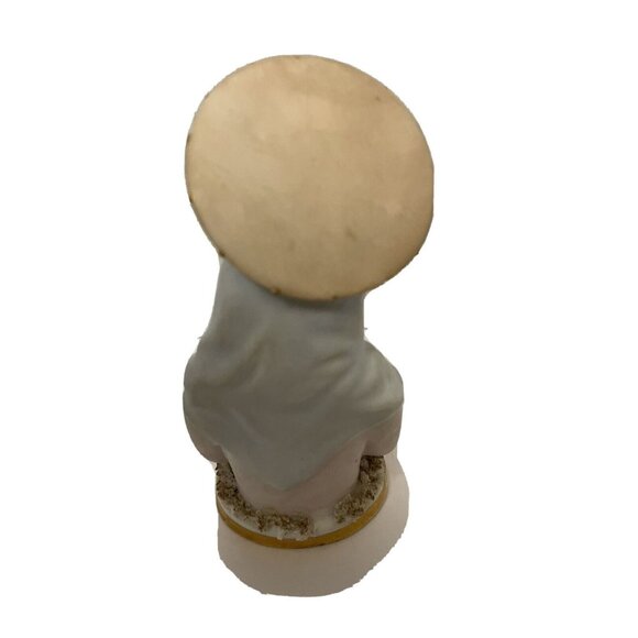 Vintage Lefton China Madonna Figurine k619B Porcelain Bisque Praying Madonna Mot - Picture 3 of 4